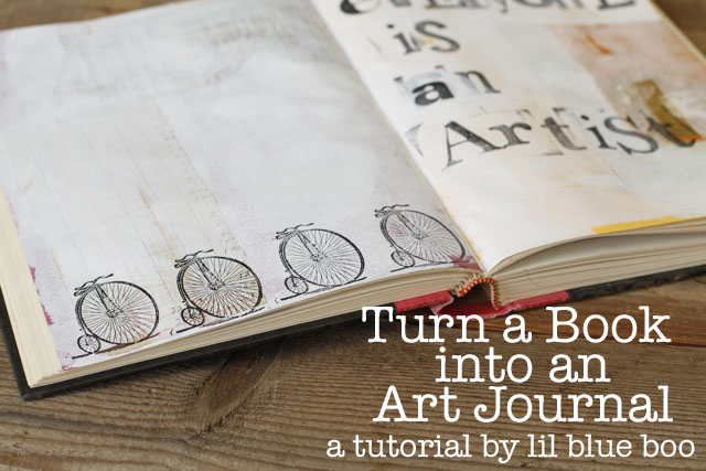 Turn a Book into An Art Journal (A Tutorial)